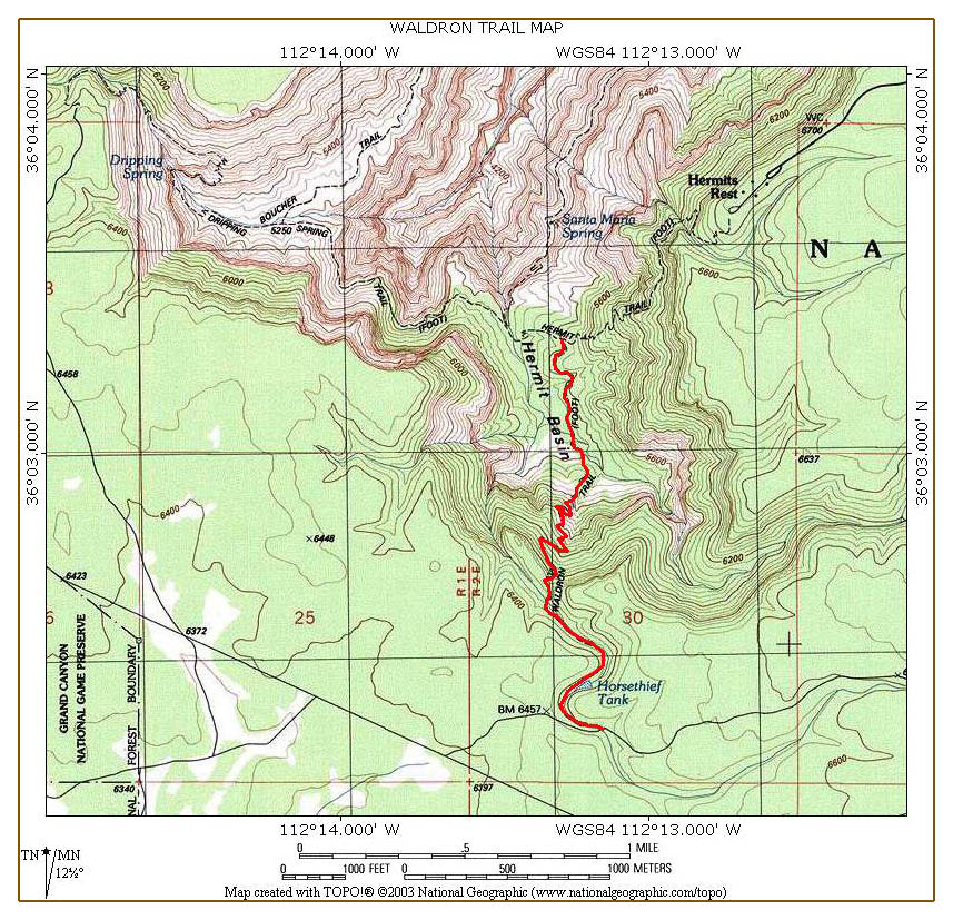 All Hikers Waldron Trail map